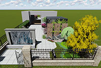 庭院设计：新乡150平方米私家花园景观设计