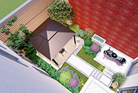 庭院设计与施工：郑州56平米别墅花园设计