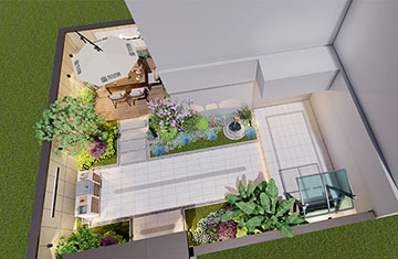 安阳96㎡私家庭院设计：打造完美生活角落