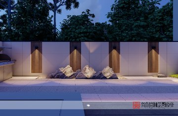 美林上苑110平私家庭院设计