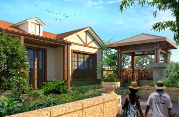 平顶山鹰城集团私人会所屋顶花园设计