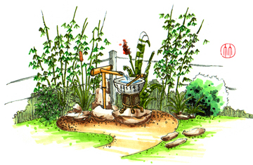 屋顶花园设计：郑东新区自建房屋顶花园设计