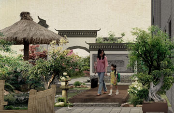 屋顶花园设计：郑州居然之家屋顶花园设计
