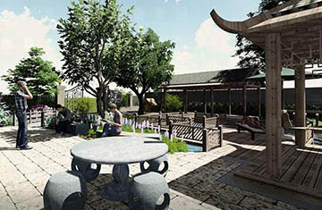 新乡获嘉自建别墅庭院设计