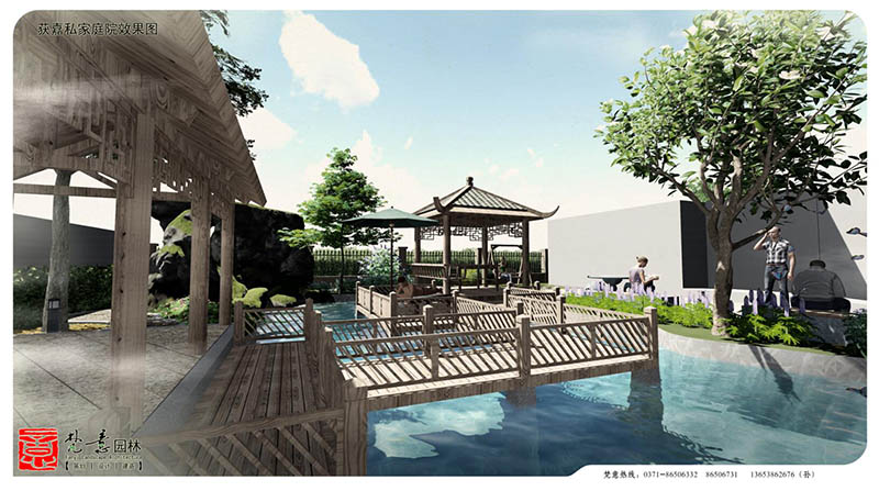 别墅庭院设计,中式庭院设计