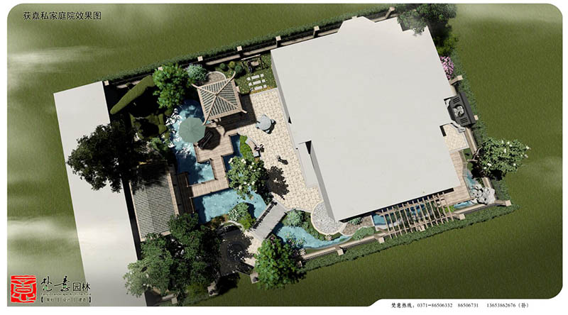 别墅庭院设计,中式庭院设计