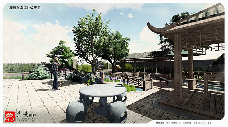 别墅庭院设计,中式庭院设计