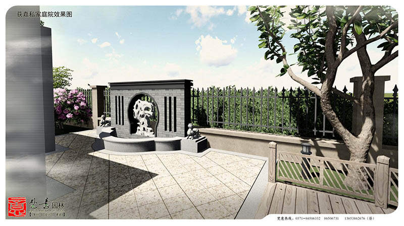 别墅庭院设计,中式庭院设计