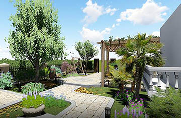 荥阳建海绿茵半岛庭院设计