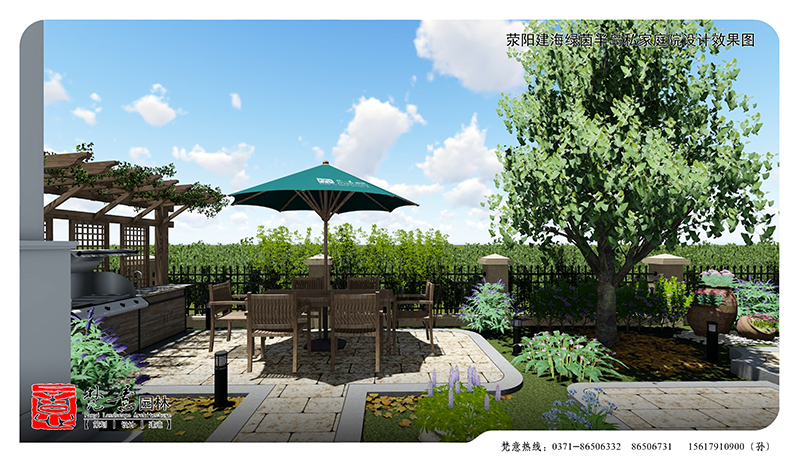 建海绿茵半岛庭院设计,庭院设计