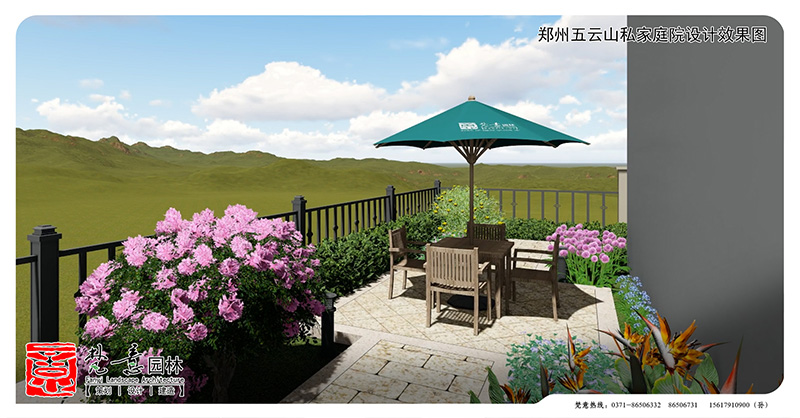 别墅庭院设计案例,五云山庭院设计