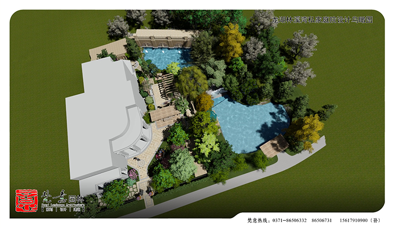 龙湖林溪湾别墅庭院设计,别墅庭院设计