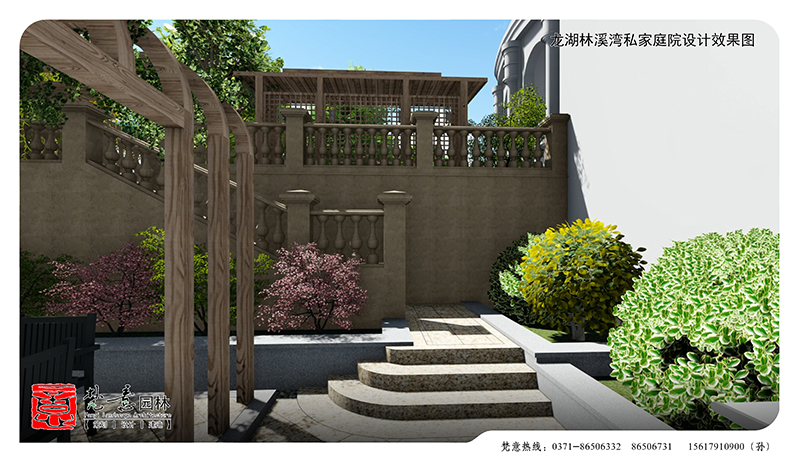 龙湖林溪湾别墅庭院设计,别墅庭院设计