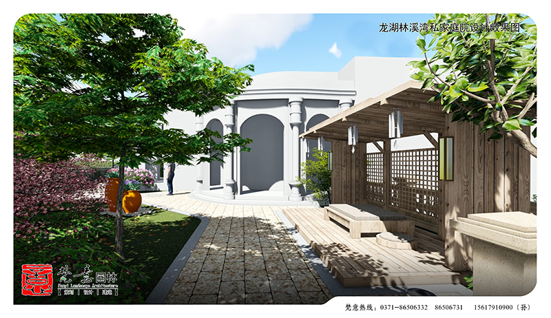 龙湖林溪湾别墅庭院设计,别墅庭院设计