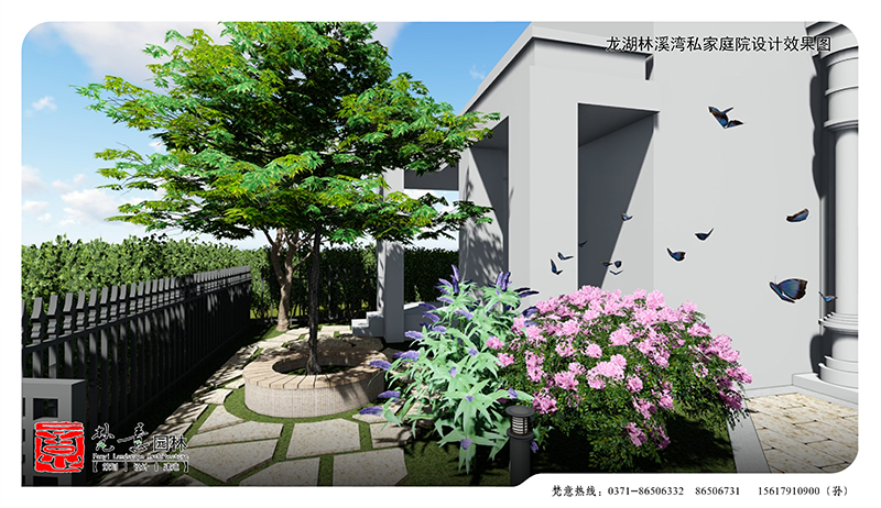 龙湖林溪湾别墅庭院设计,别墅庭院设计