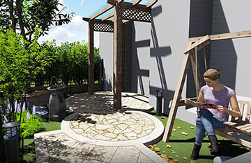 郑州普罗旺世龙之梦8号楼庭院设计