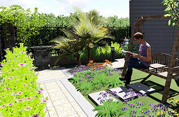 郑州普罗旺世龙之梦21号楼庭院设计