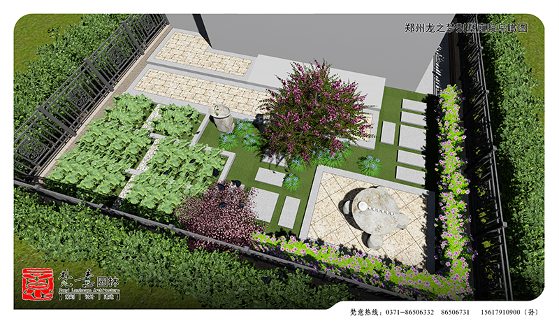 郑州庭院设计案例,郑州普罗旺世庭院设计,庭院设计效果图