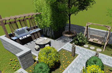 郑州清华忆江南庭院设计