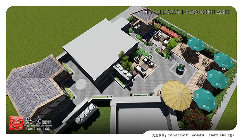 屋顶花园设计案例,屋顶花园设计效果图