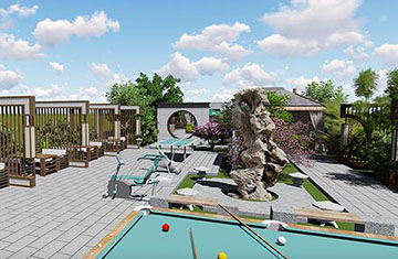 屋顶花园设计：登封中原文化城屋顶花园设计