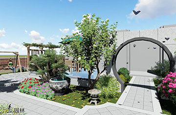 郑州天伦庄园私家庭院设计