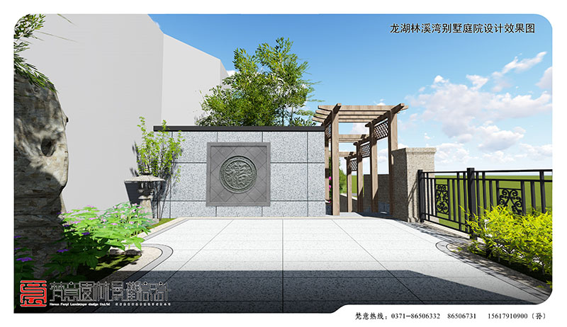 郑州别墅庭院设计,林溪湾别墅庭院设计