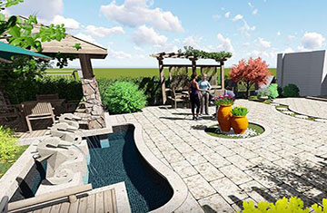 郑州碧桂园别墅庭院设计