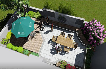 大唐河南清洁能源有限公司屋顶花园设计