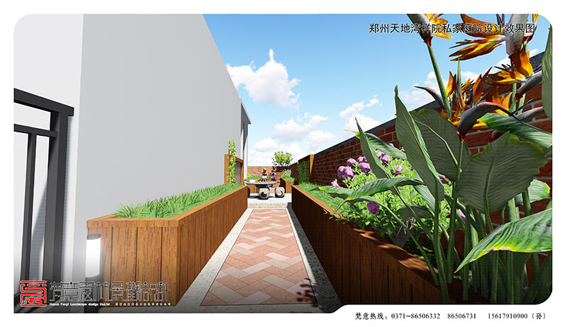 郑州天地湾祥院私家庭院设计,郑州私家庭院设计