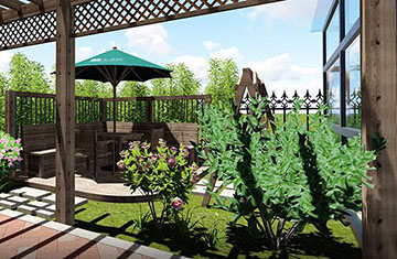 郑州省直干休所私家庭院设计