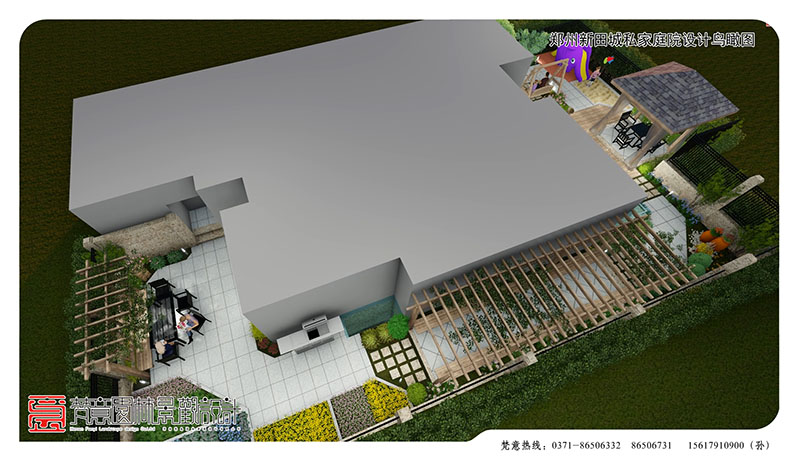郑州庭院设计,郑州新田城私家庭院设计