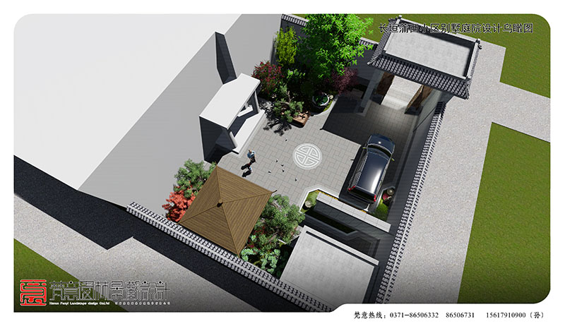 别墅庭院设计,中式庭院设计