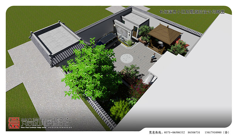 别墅庭院设计,中式庭院设计