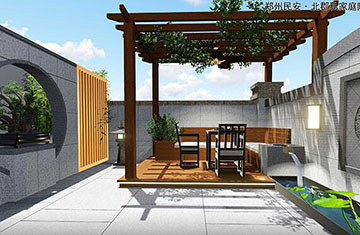 郑州民安北郡私家庭院设计