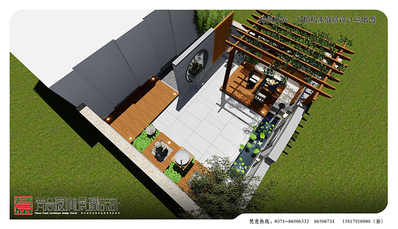 私家庭院设计,郑州私家庭院设计