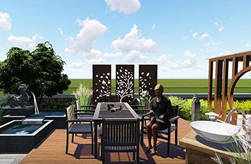郑州高新区M3美立方企业独栋屋顶花园设计