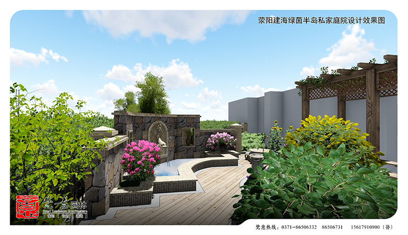郑州庭院设计,植物墙设计