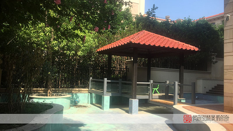 郑州别墅花园设计施工-迎宾路三号