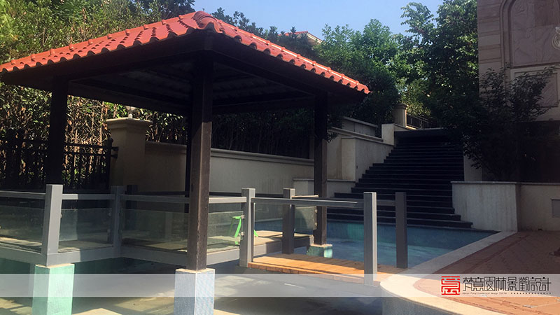 郑州别墅花园设计施工-迎宾路三号