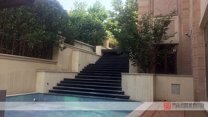 郑州别墅花园设计施工-迎宾路三号