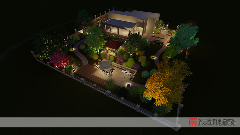 郑州别墅庭院设计,郑州五云山别墅庭院设计