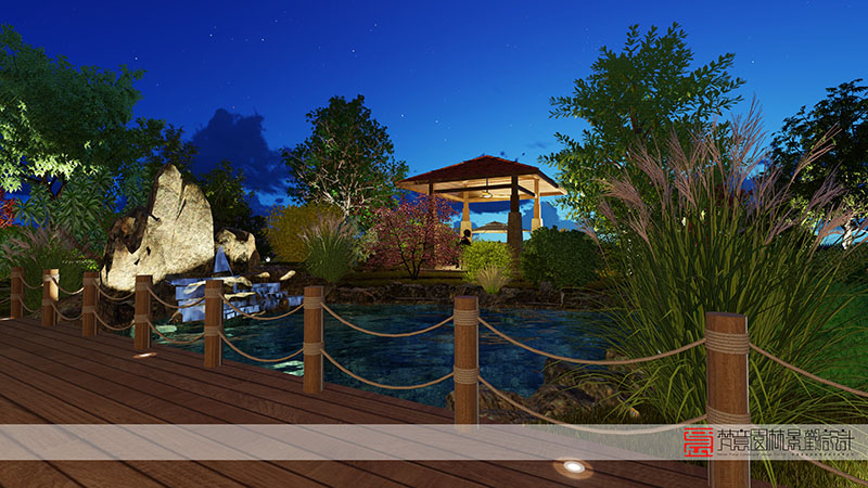 郑州别墅庭院设计,郑州五云山别墅庭院设计