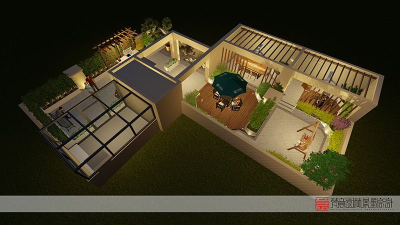 郑州屋顶花园设计,荥阳屋顶花园设计,荥阳碧桂园龙城屋顶花园设计
