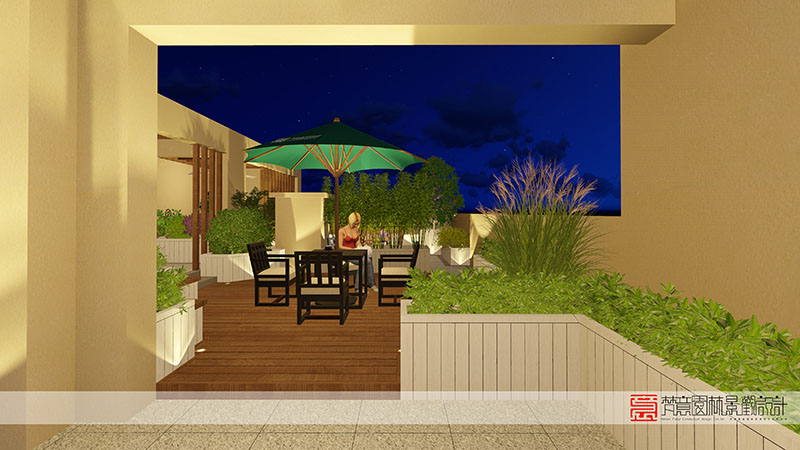 郑州屋顶花园设计,荥阳屋顶花园设计,荥阳碧桂园龙城屋顶花园设计