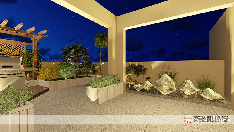 郑州屋顶花园设计,荥阳屋顶花园设计,荥阳碧桂园龙城屋顶花园设计