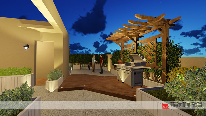 郑州屋顶花园设计,荥阳屋顶花园设计,荥阳碧桂园龙城屋顶花园设计