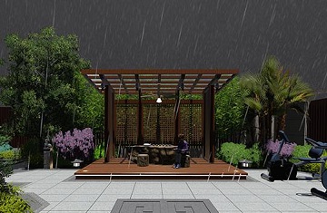 郑州庭院设计——万科天伦紫台